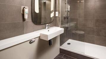 Memory-foam beds, desk, blackout curtains, free WiFi