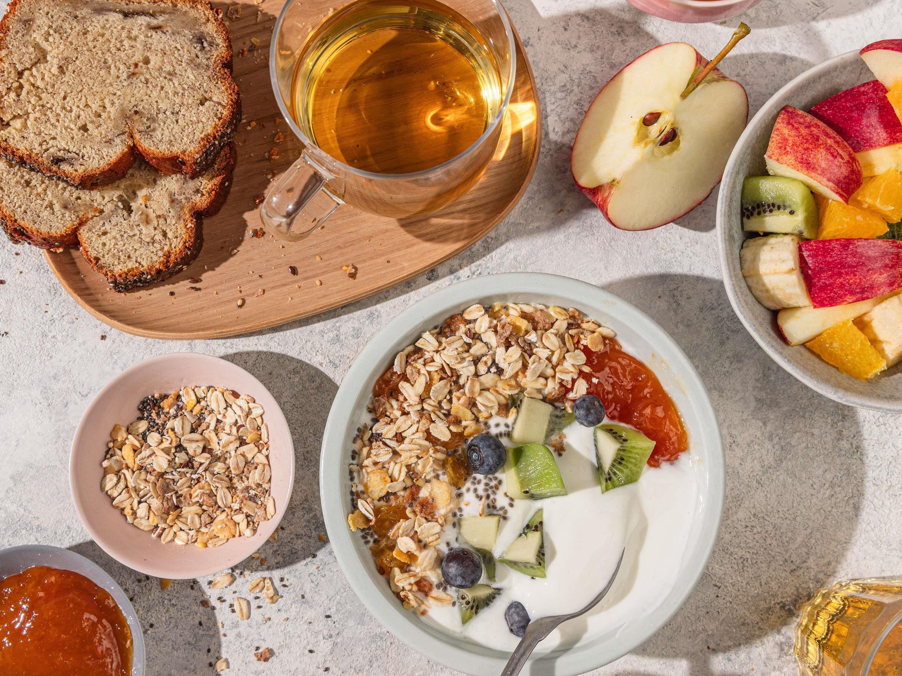Tägliches Frühstücksbuffet gegen Gebühr