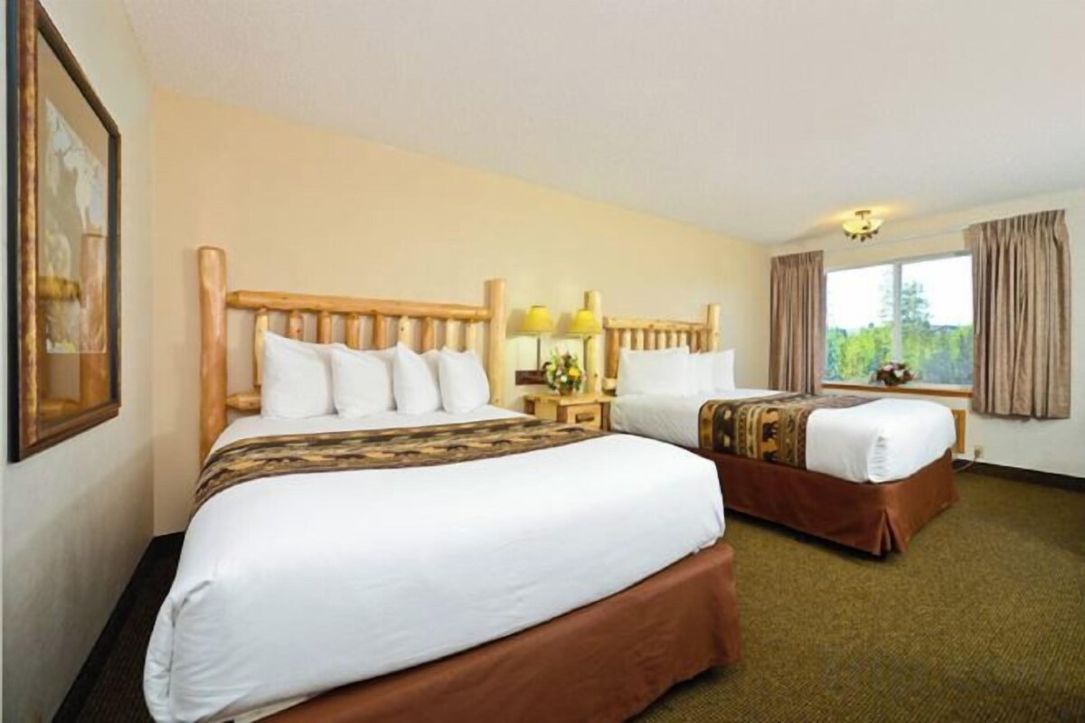 Blackout curtains, iron/ironing board, free WiFi, bed sheets