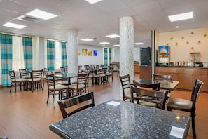 Free daily buffet breakfast