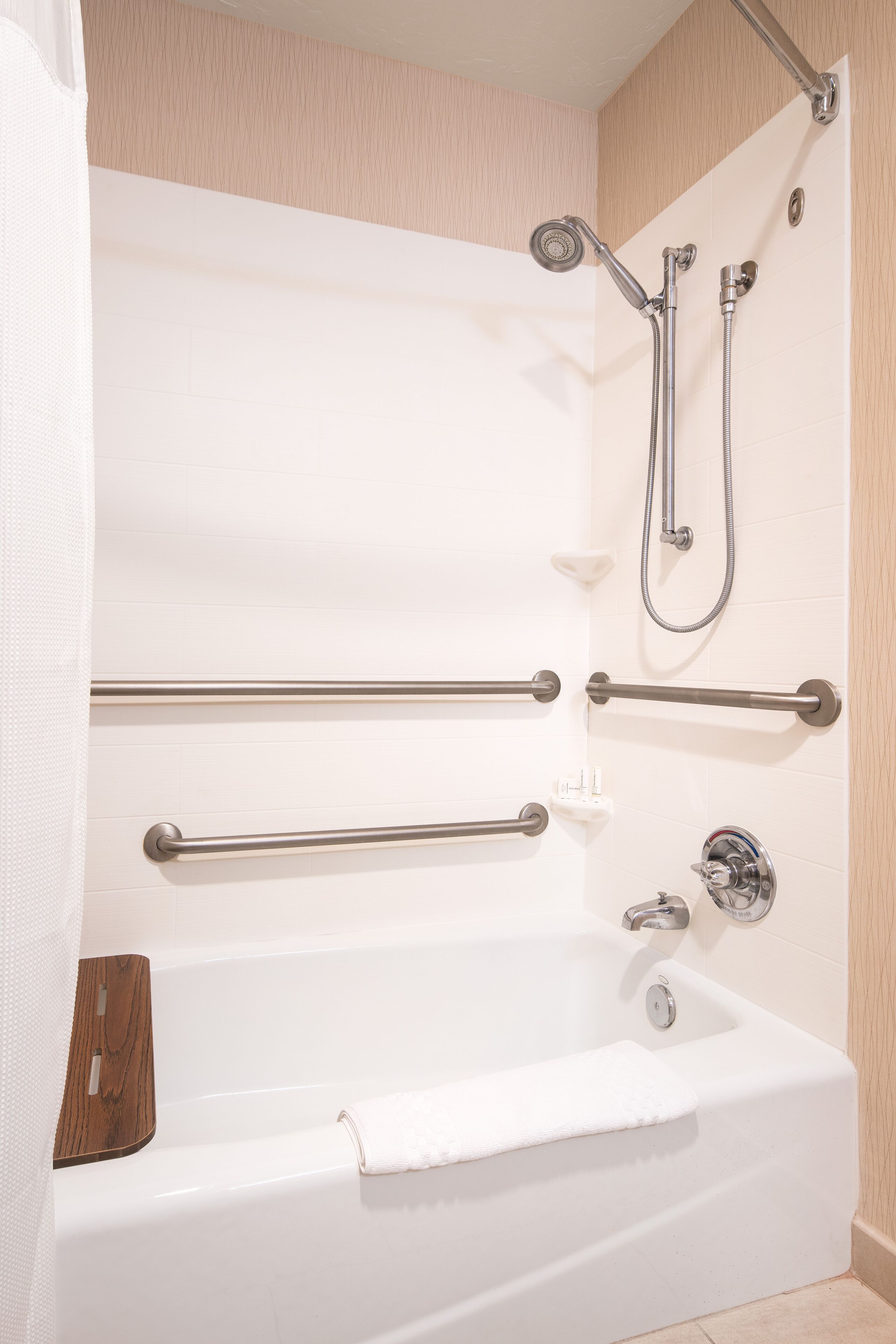 free toiletries, hair dryer, towels, soap