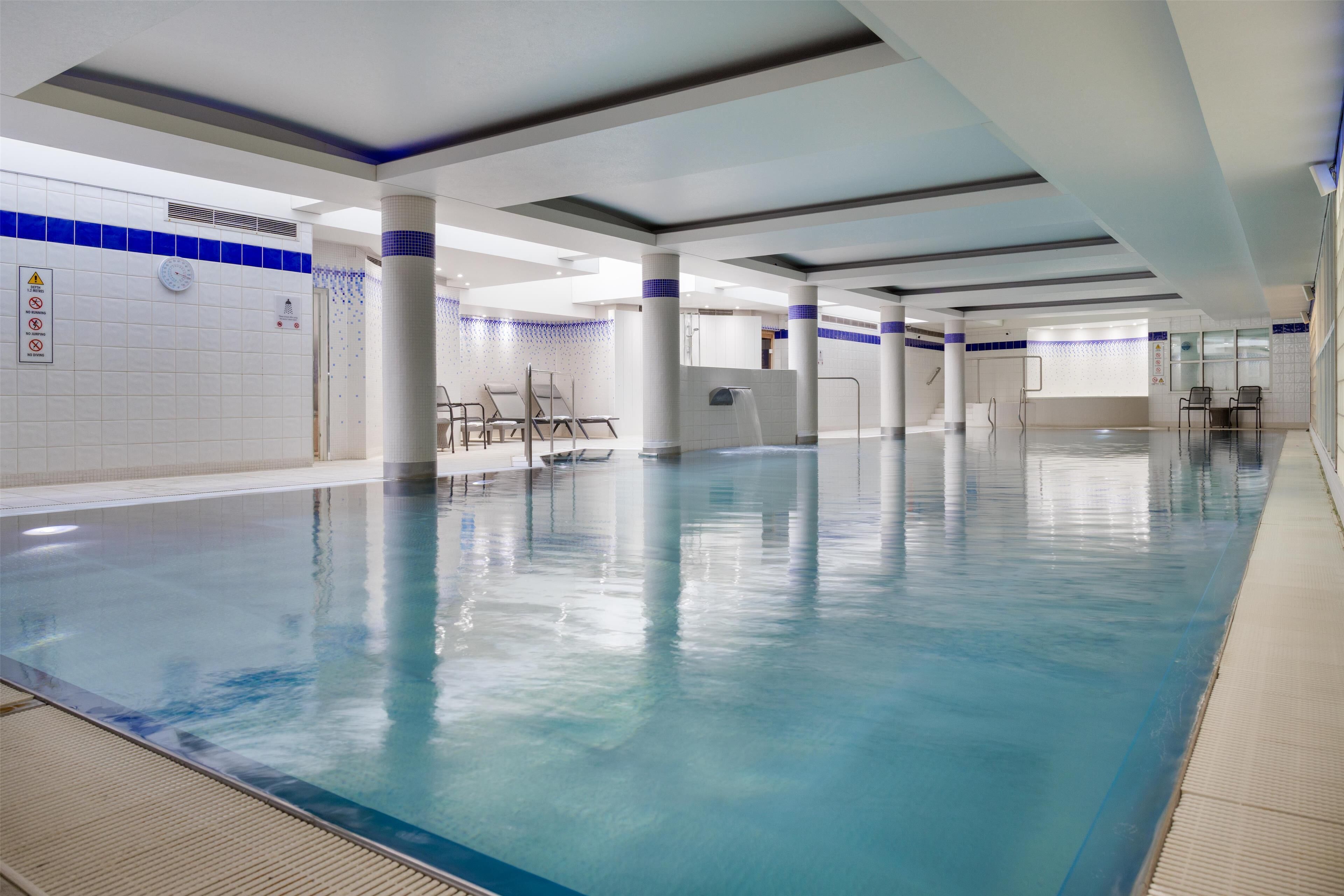 indoor pool, open 7:00 am to 9:00 pm, free pool cabanas, pool loungers