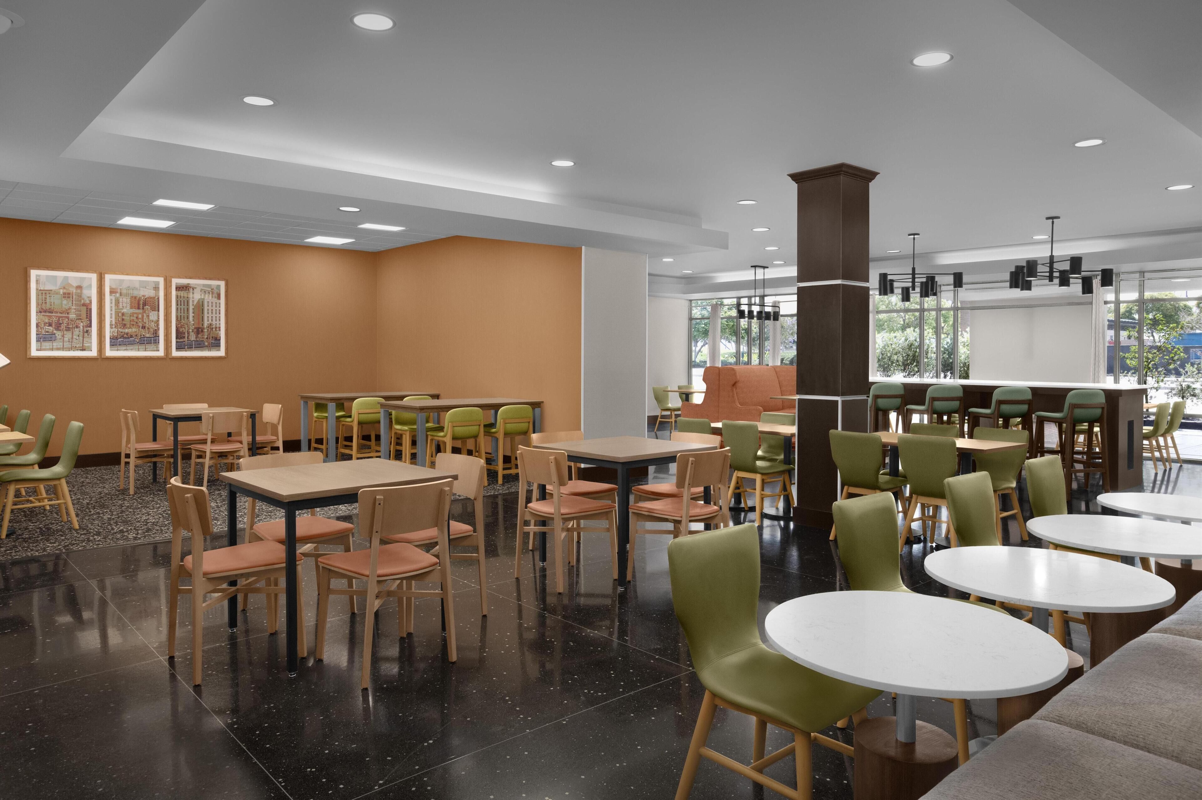 Free daily buffet breakfast
