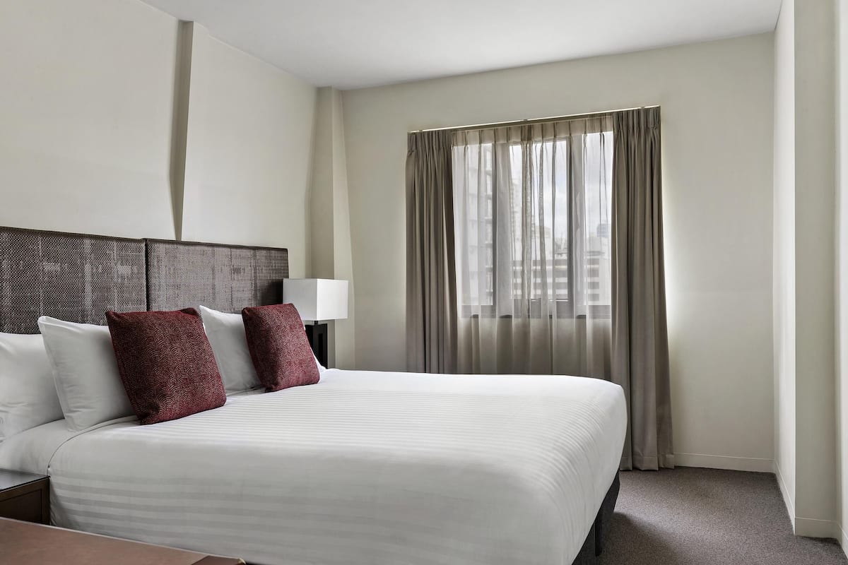 In-room safe, desk, laptop workspace, blackout drapes