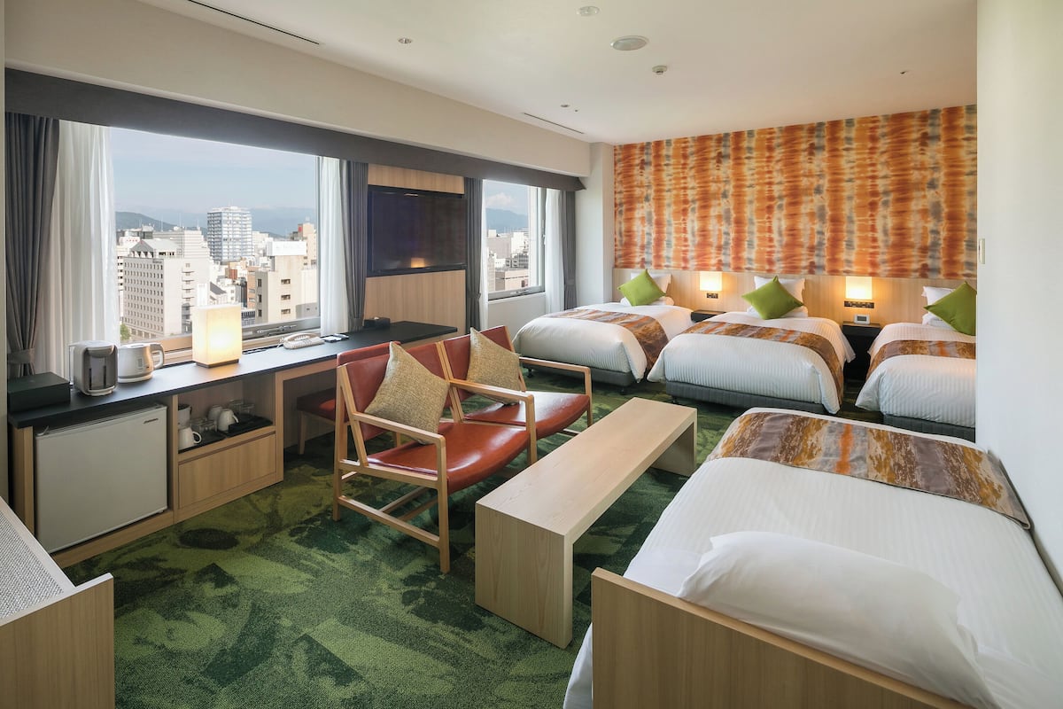 Comfort Quadruple, Non Smoking - Castle View | Premium bedding, minibar, in-room safe, desk