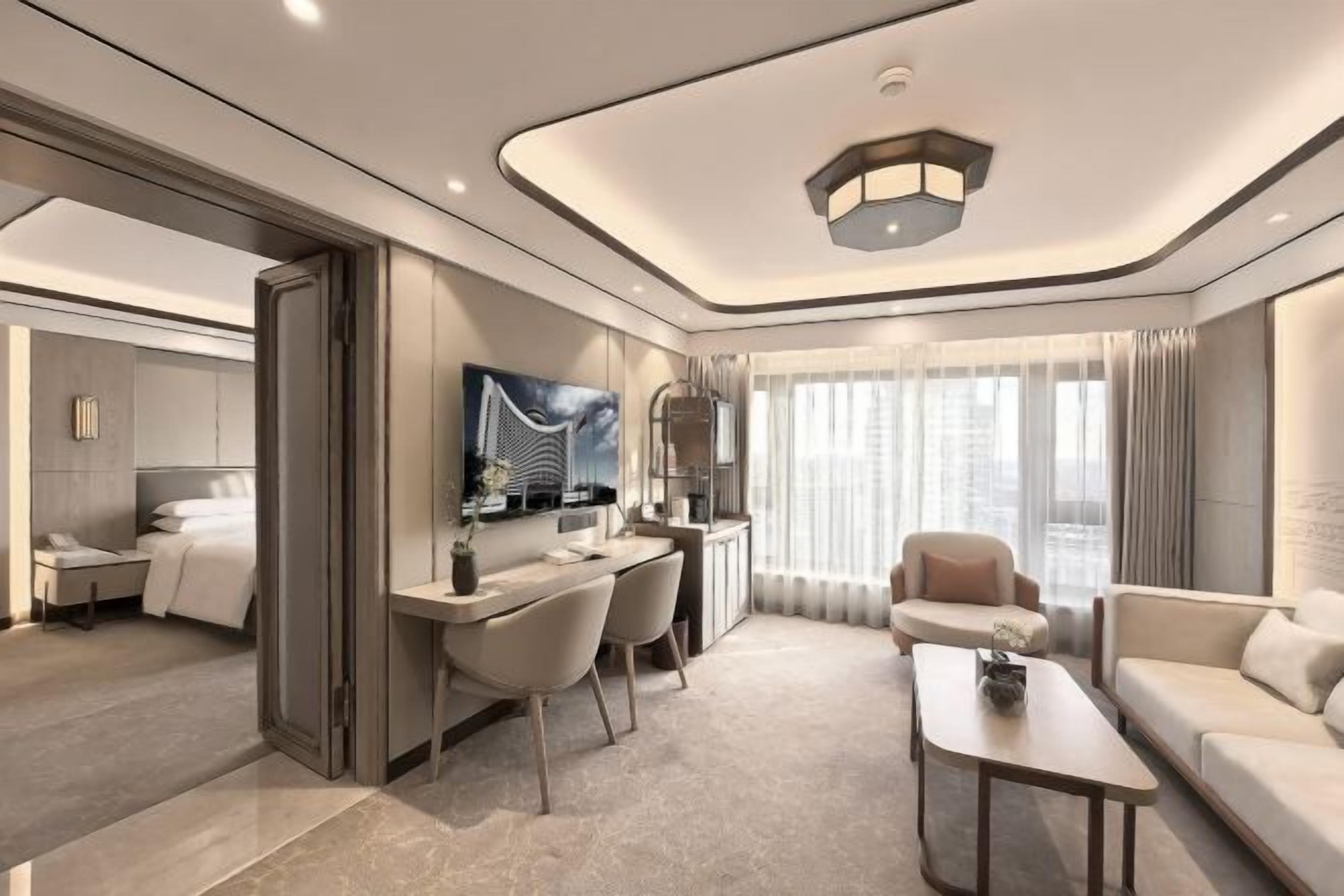 Minibar, caja de seguridad en la habitación y escritorio 