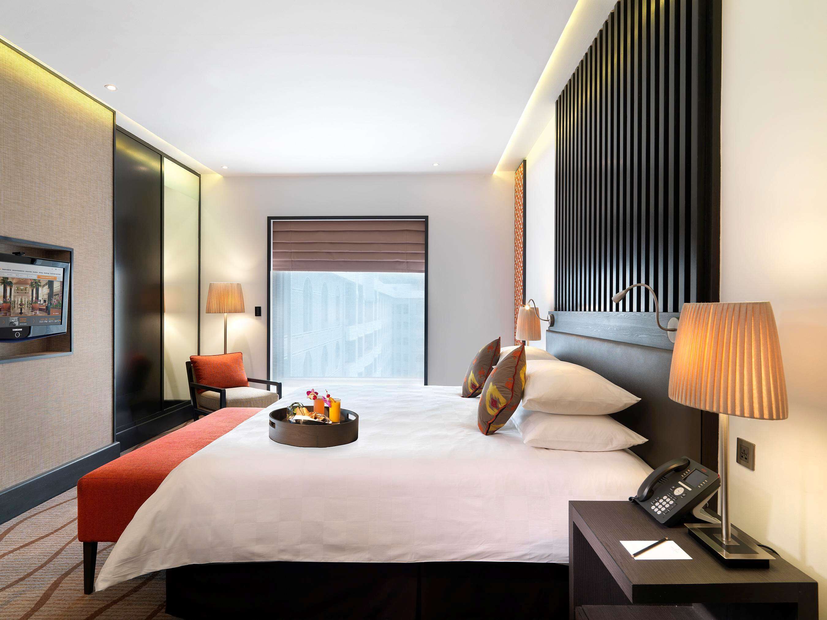 Premium bedding, minibar, in-room safe, desk