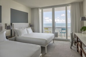 Deluxe Room, 2 Queen Beds, Balcony, Ocean View