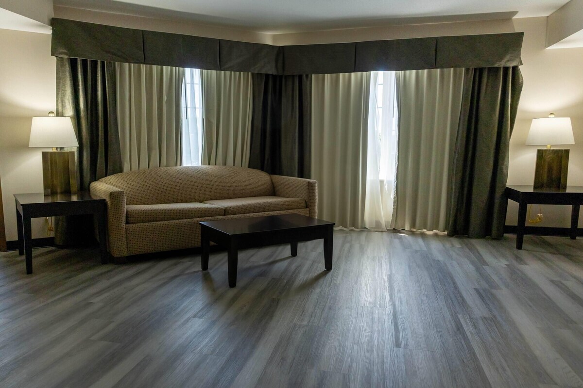 Executive-Suite, 1 King-Bett, Nichtraucher, Whirlpool | Hochwertige Bettwaren, Bügeleisen/Bügelbrett, kostenloses WLAN