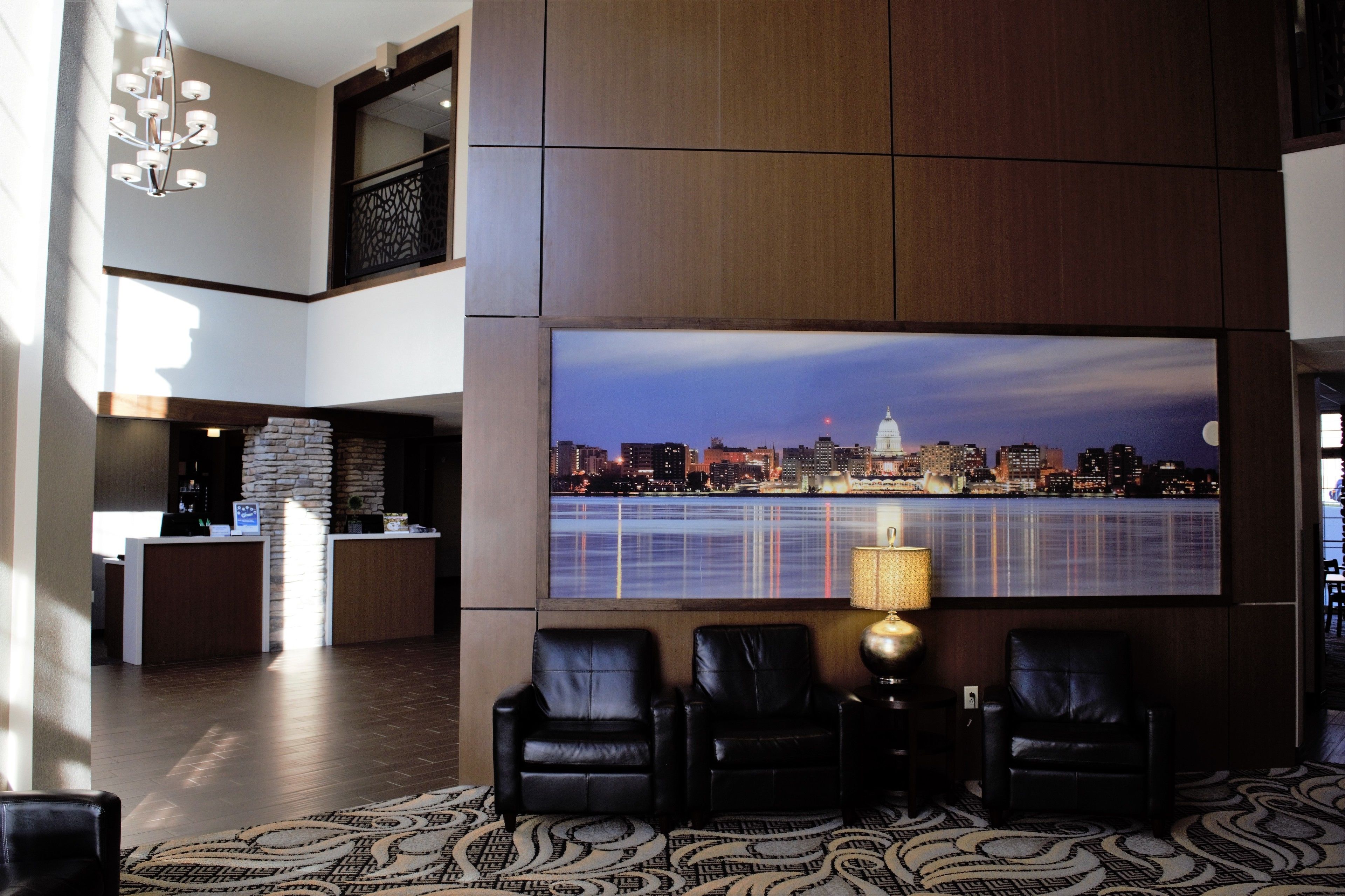 Sala de estar en el lobby