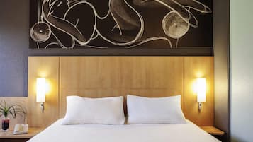 Desk, blackout curtains, soundproofing, iron/ironing board