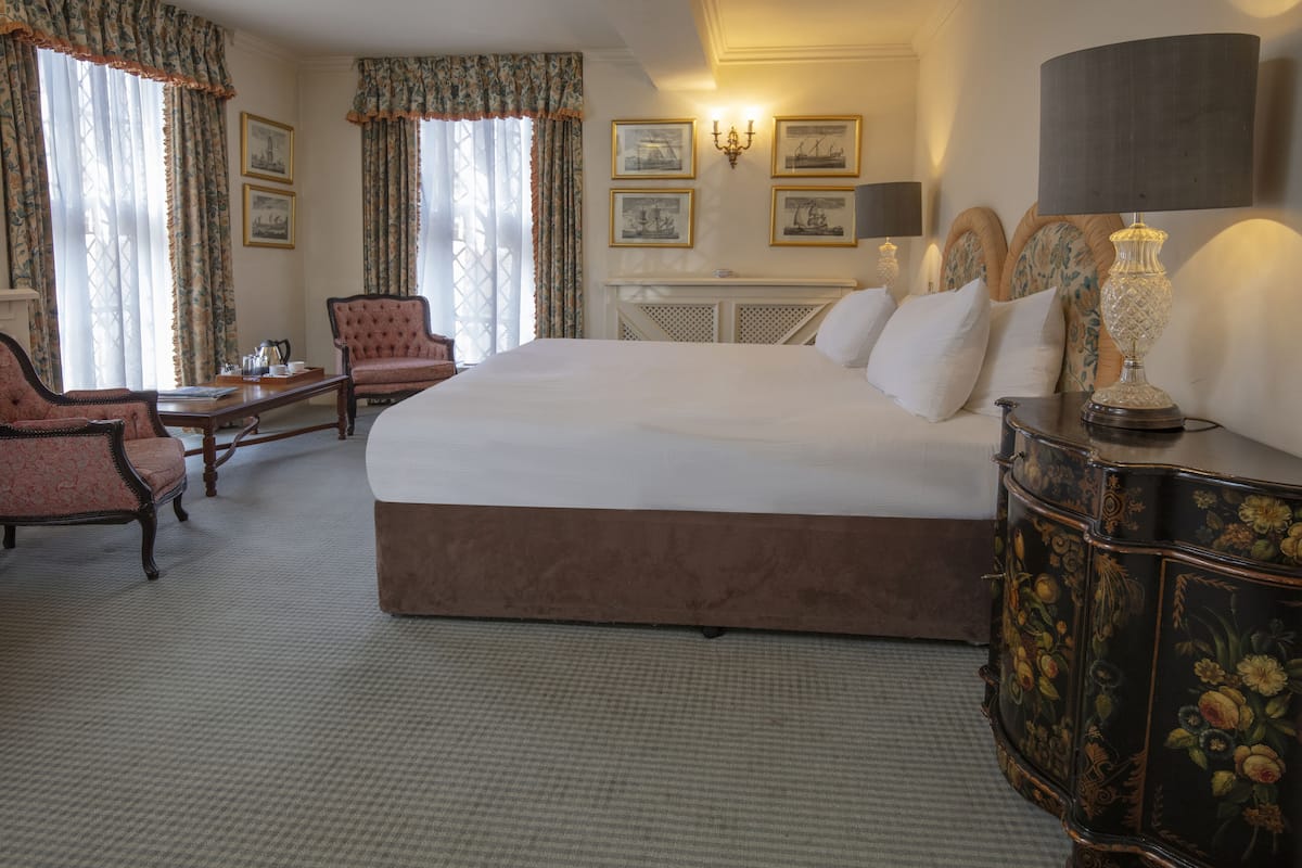 Feature Double Room - Old Hall | In-room safe, desk, laptop workspace, iron/ironing board