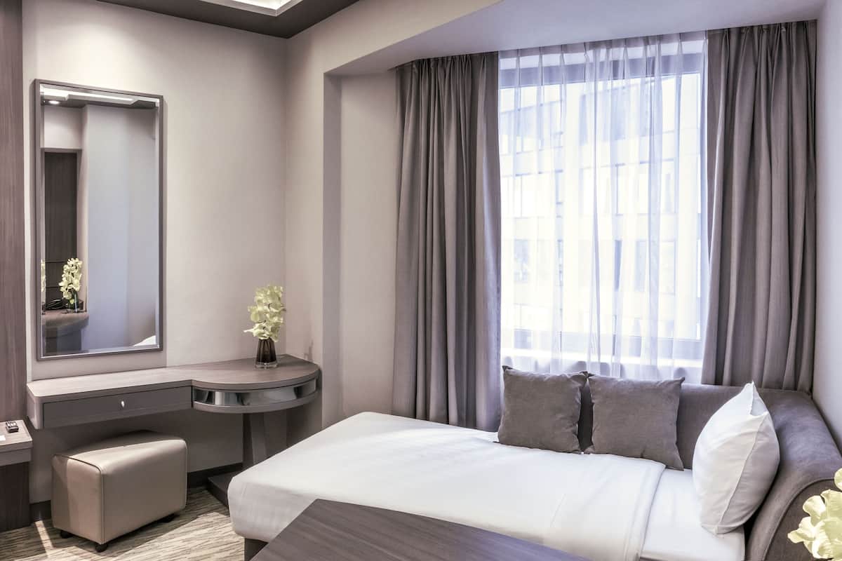 Minibar, in-room safe, desk, blackout curtains