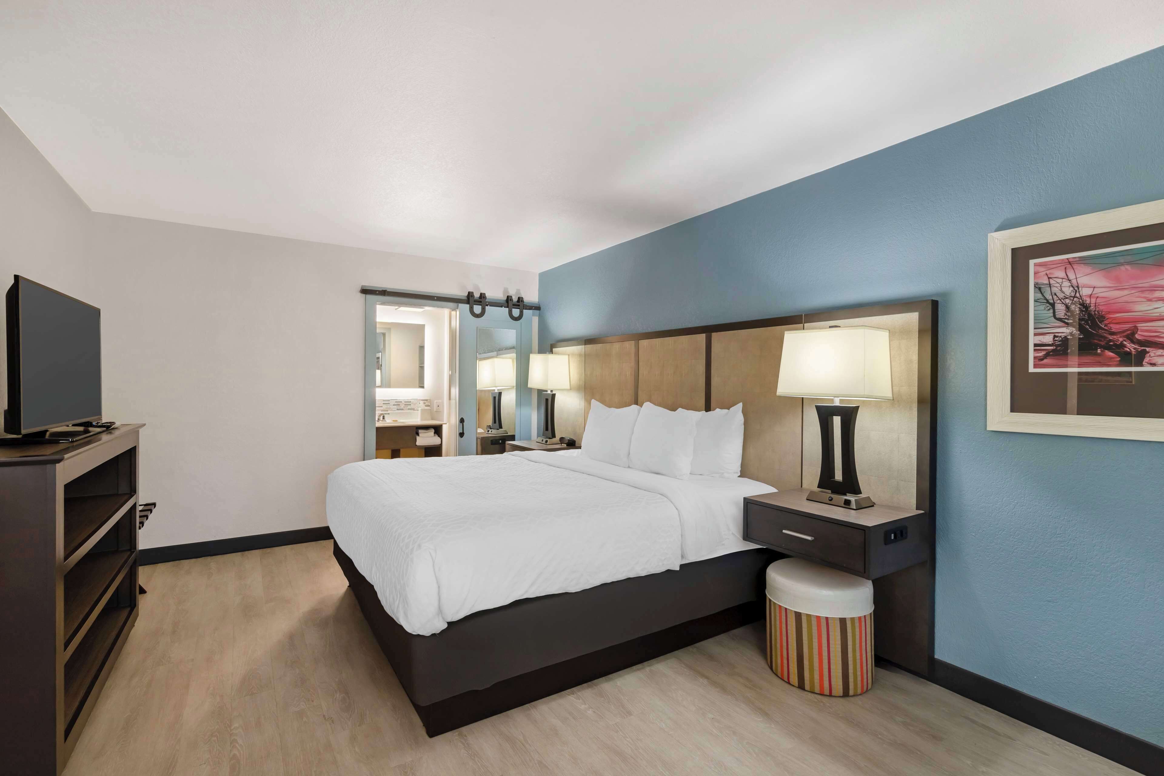 Room, 1 King Bed, Non Smoking, Refrigerator | Pillowtop beds, individually furnished, desk, laptop workspace