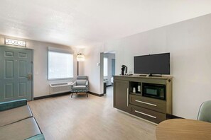 Suite, 2 Queen Beds, Non Smoking, Refrigerator | 1 bedroom, pillowtop beds, individually furnished, desk