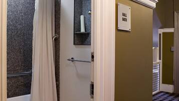 Free toiletries, hair dryer, bathrobes, towels