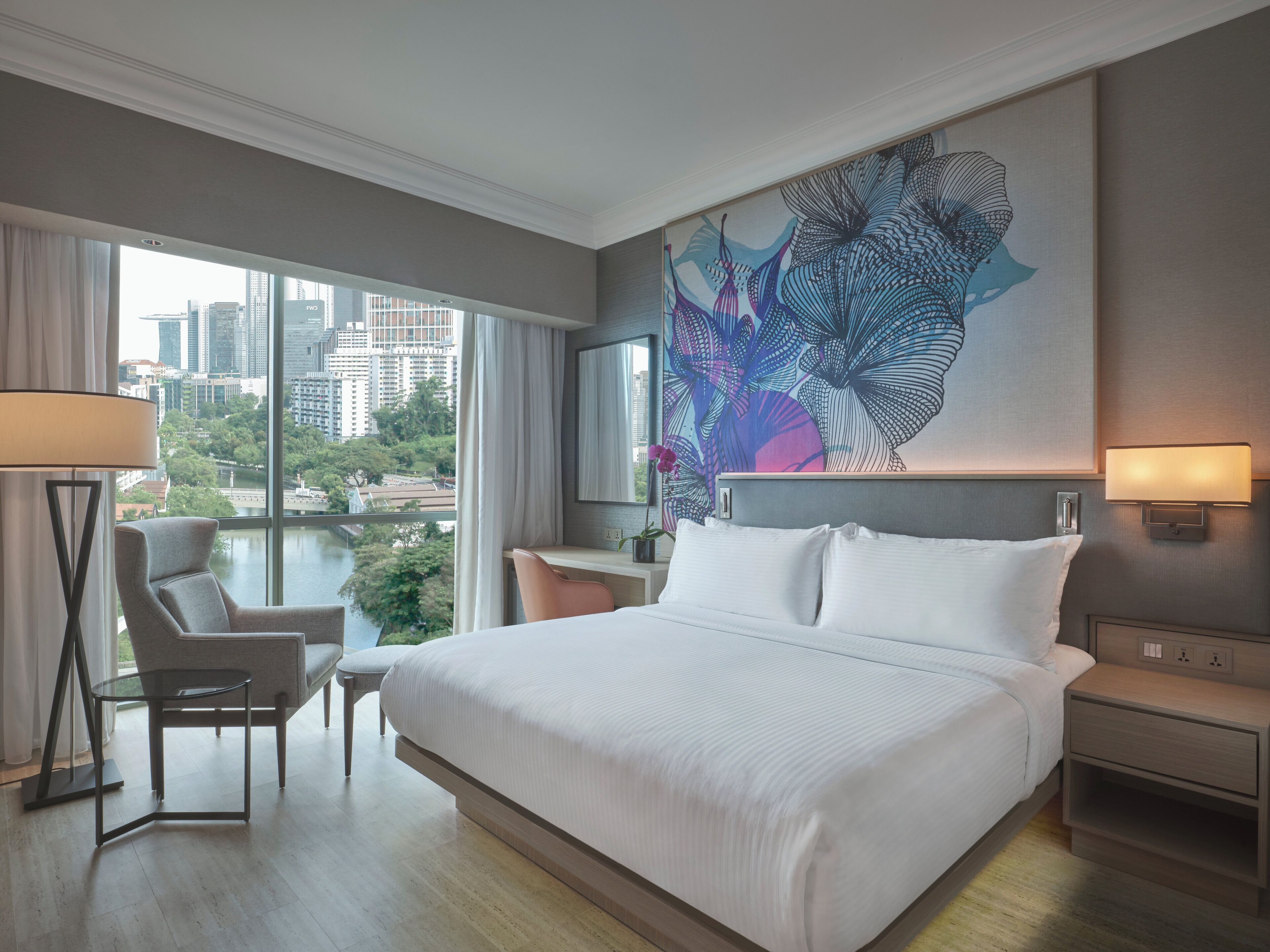 迷你吧、客房内保险箱、笔记本电脑工作区、遮光窗帘