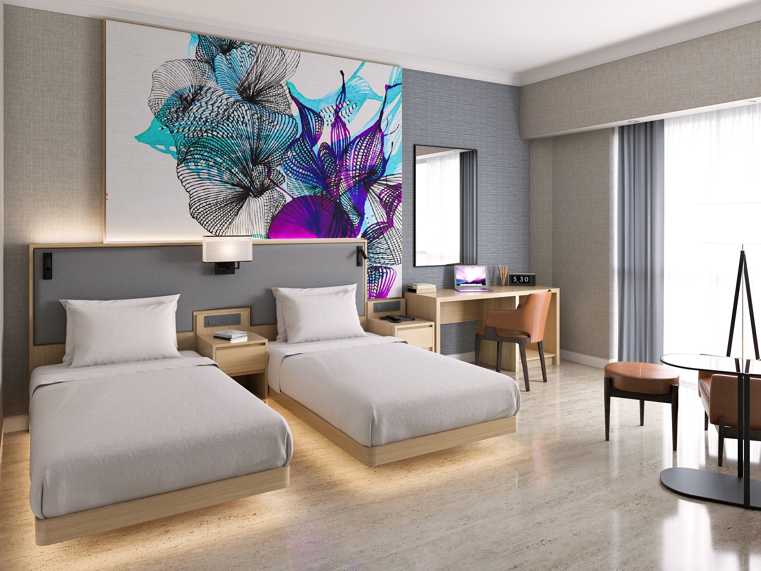 Minibar, in-room safe, laptop workspace, blackout curtains