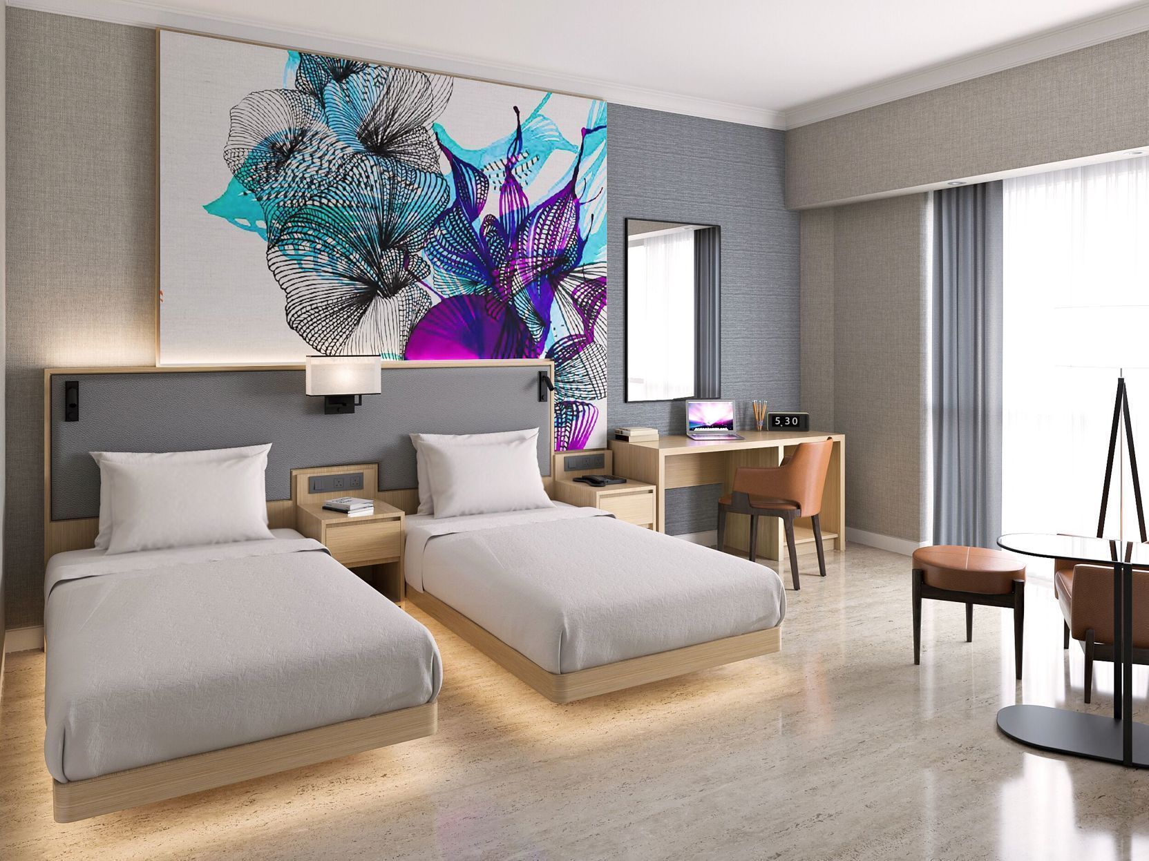 Minibar, in-room safe, laptop workspace, blackout curtains