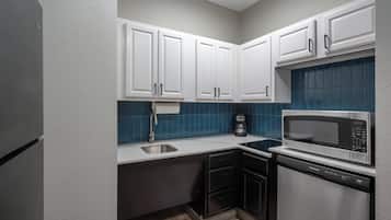 1 bedroom, laptop workspace, blackout curtains, iron/ironing board
