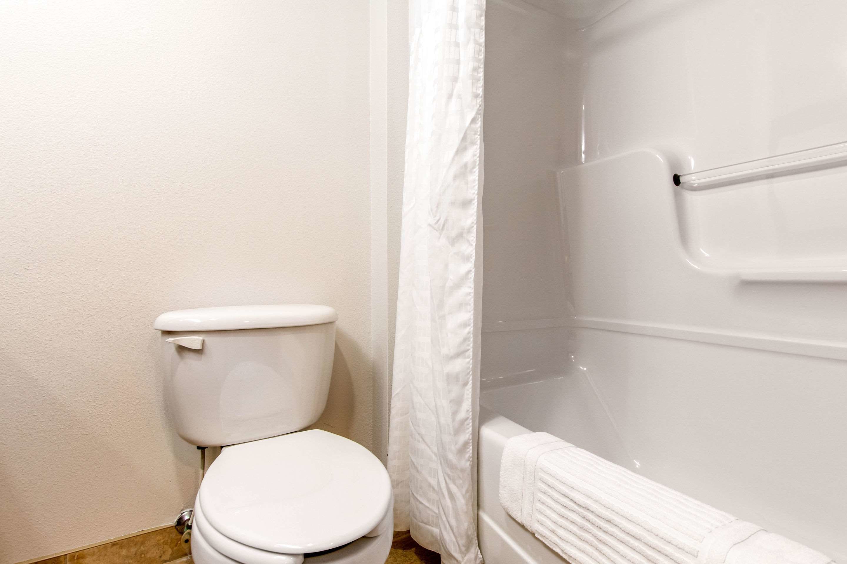 free toiletries, hair dryer, towels