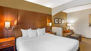 Premium bedding, pillow-top beds, in-room safe, desk