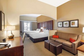 Premium bedding, pillowtop beds, in-room safe, desk