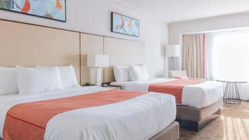 Standard Room, 2 Queen Beds | Down comforters, in-room safe, desk, laptop workspace