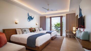 Oceanview Suite | Minibar, coffres-forts dans les chambres, chambres insonorisées