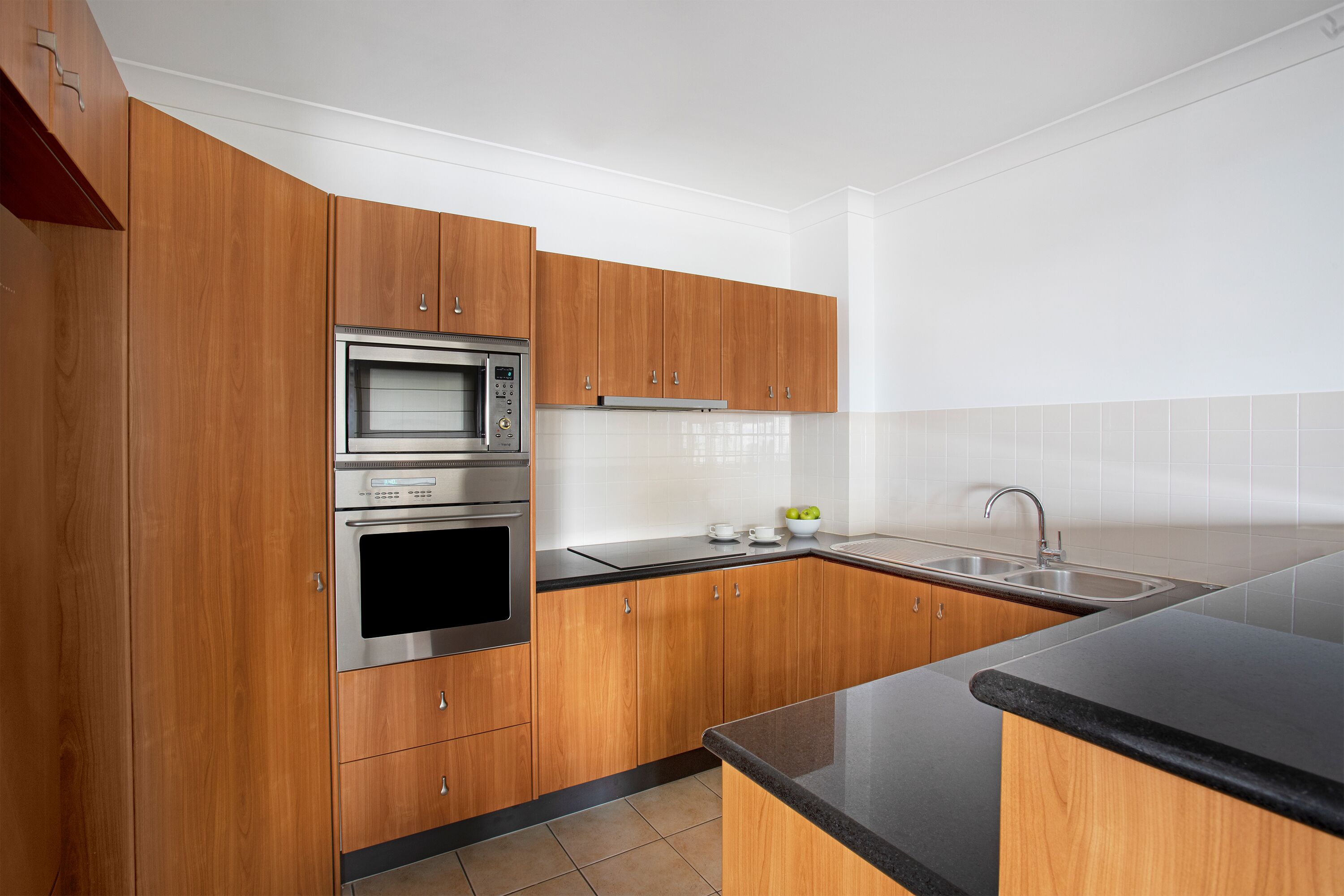 2 bedroom city view | private kitchen | fridge, coffee/tea maker, electric kettle