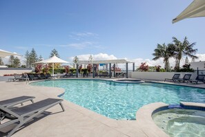 Indoor pool, outdoor pool