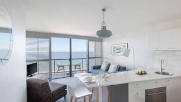 One Bedroom Ocean Superior | Living area | LED TV