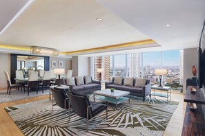 Presidential Suite, 1 Bedroom | Living room