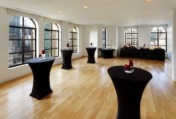 Reception hall at The Bryant Park Hotel