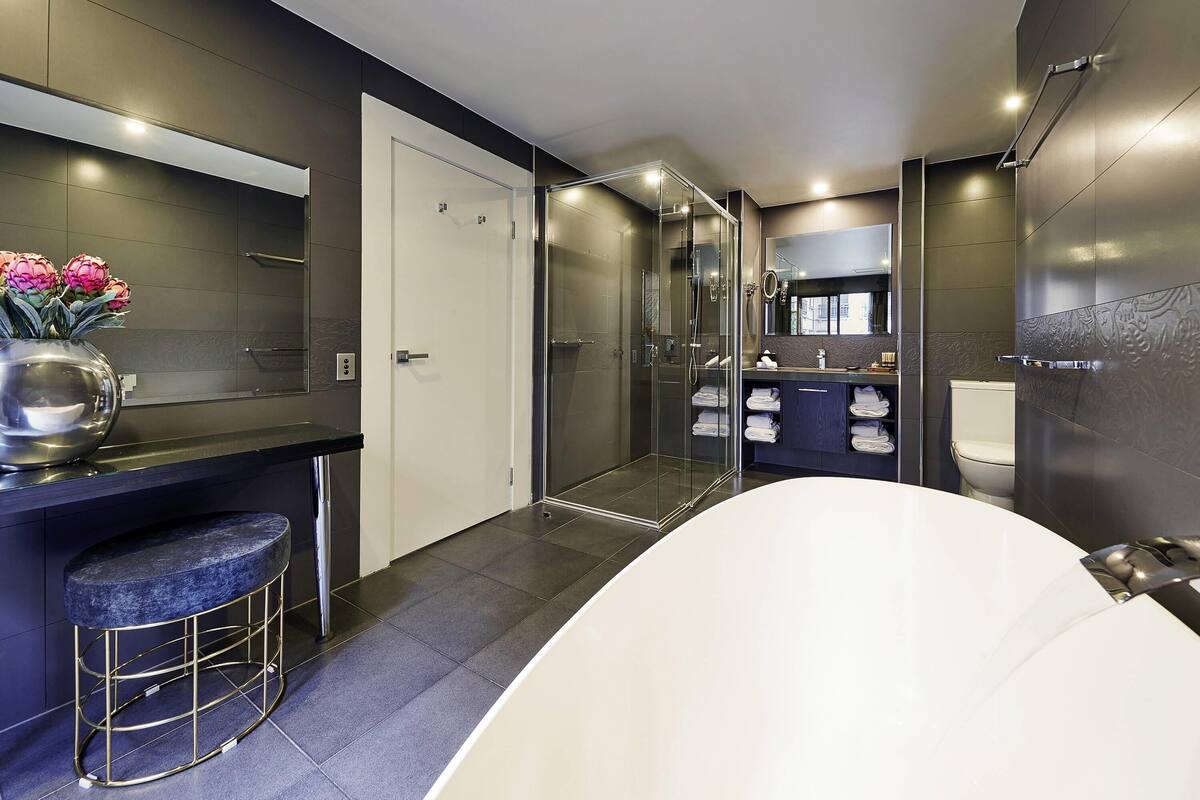 In-room safe, desk, blackout curtains, iron/ironing board
