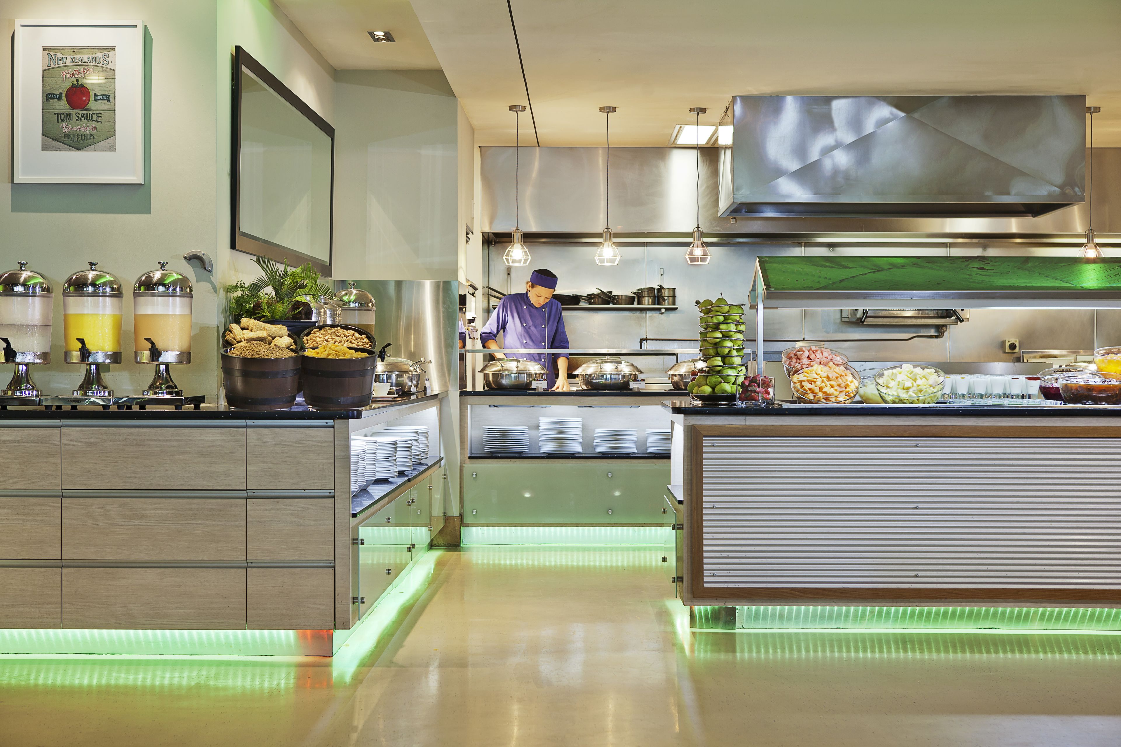 daily buffet breakfast (nzd 39 per person)