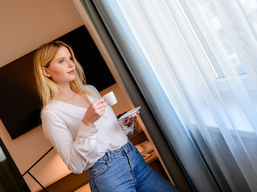 Free minibar, in-room safe, desk, laptop workspace