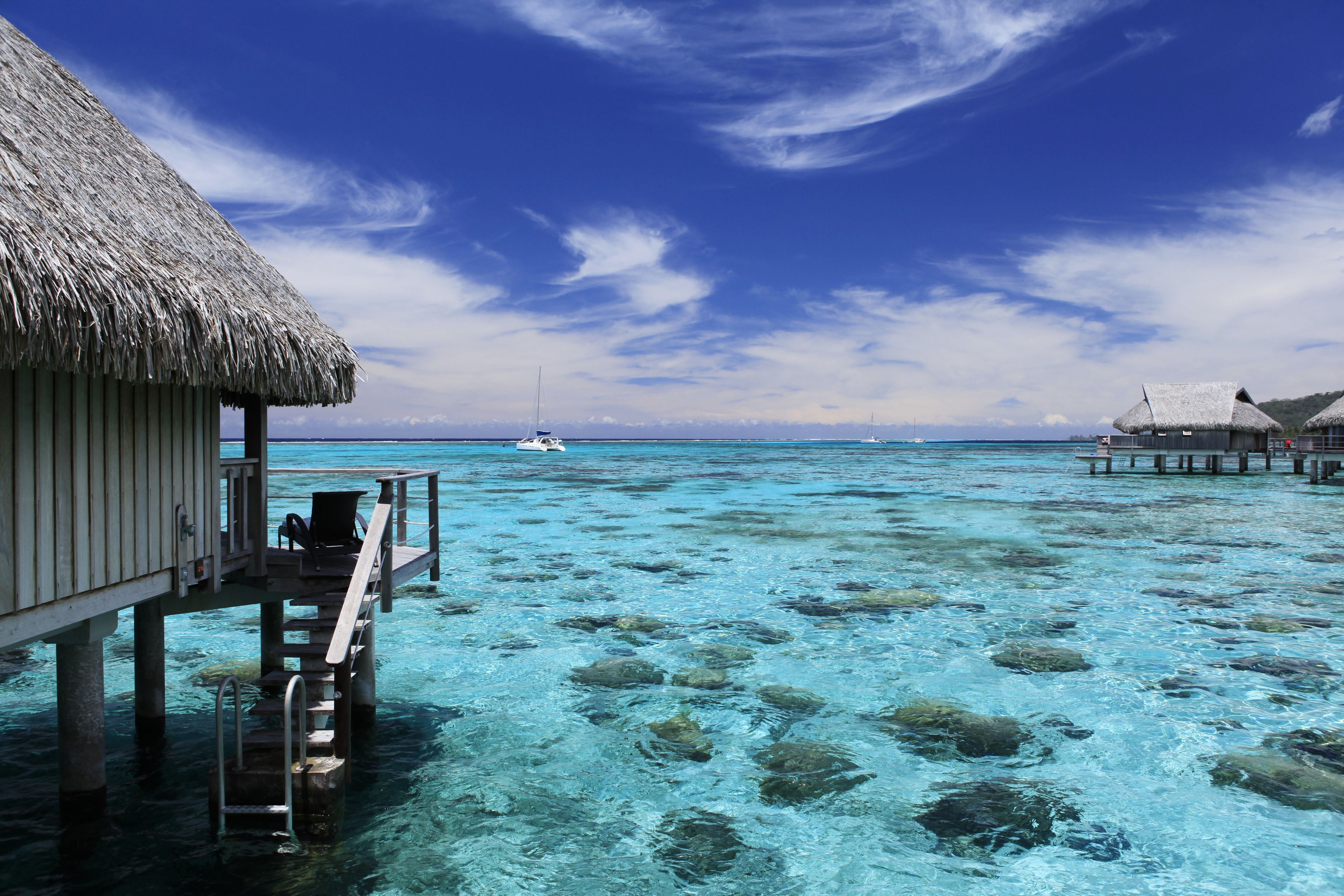 superior bungalow, 1 king bed, overwater | view from room
