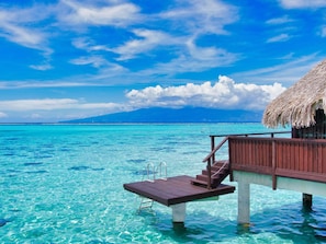 Luxury Villa, 1 King Bed, Overwater | Premium bedding, pillowtop beds, free minibar, in-room safe