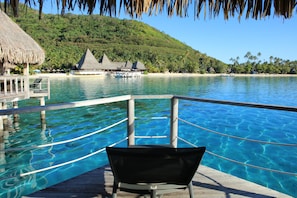 Superior Bungalow, 1 King Bed, Overwater | Terrace/patio