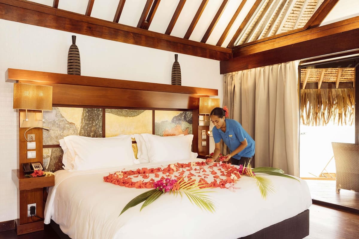 Premium bedding, pillowtop beds, free minibar, in-room safe