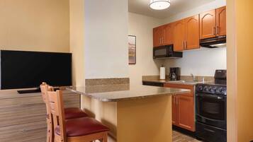 Suite, 2 Queen Beds, Refrigerator & Microwave | Private kitchen