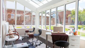 Body treatments, aromatherapy, hot stone massages, deep-tissue massages