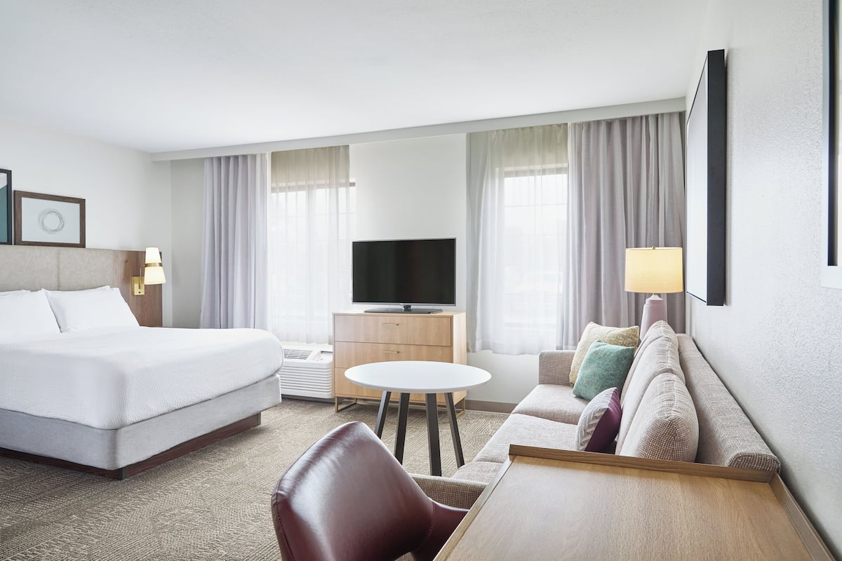 1 habitación y ropa de cama de alta calidad