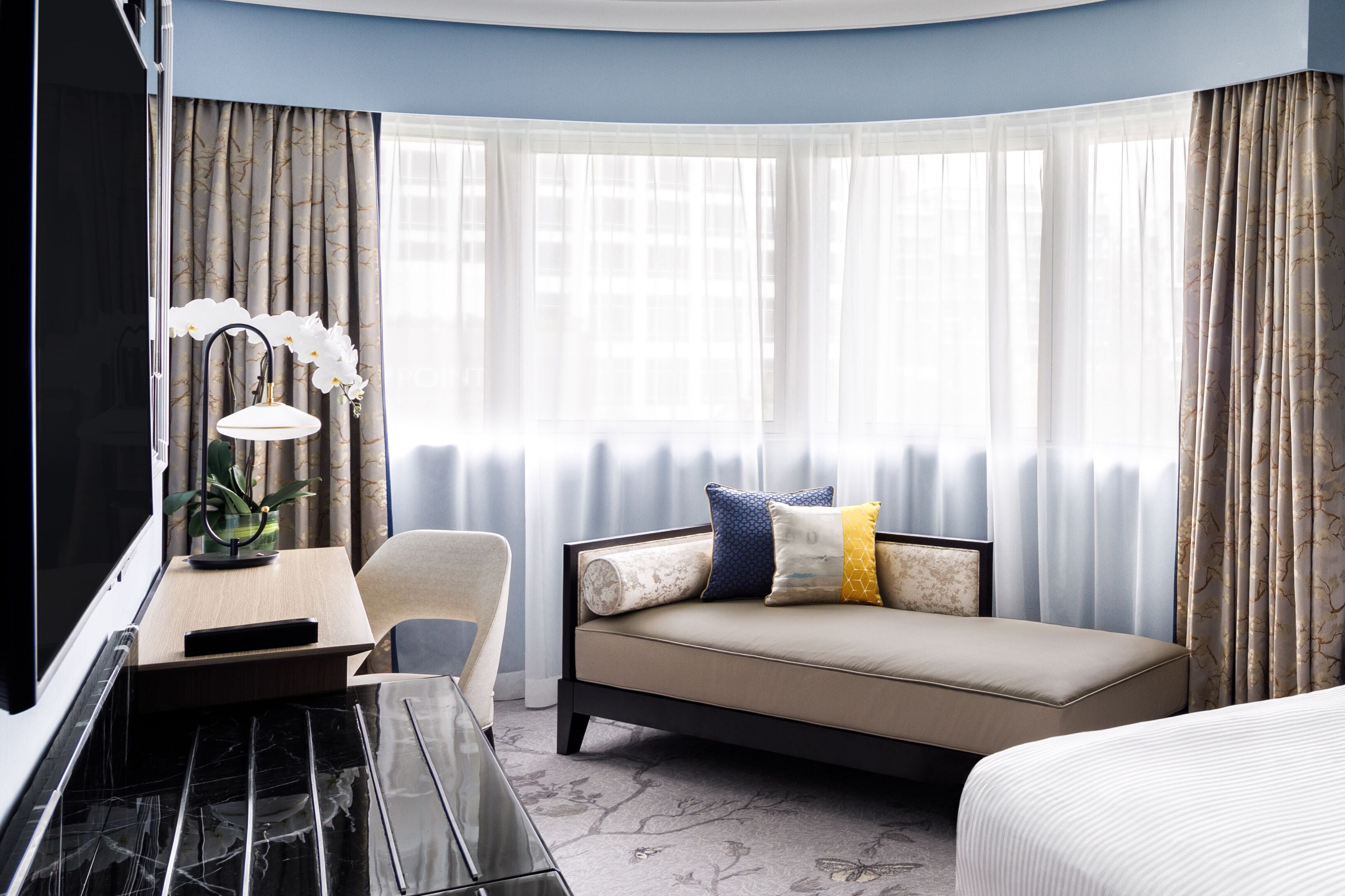 Estúdio com design assinado | Roupas de cama premium, cofres nos quartos, individualmente mobiliados