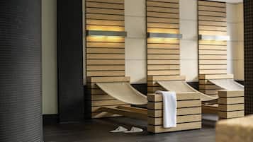 Salas de tratamientos para parejas, sauna, baño turco