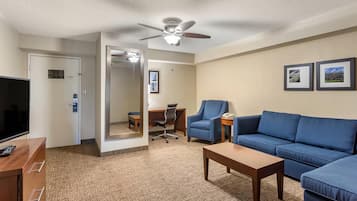 Suite, 2 Queen Beds, Non Smoking | Premium bedding, desk, laptop workspace, blackout drapes