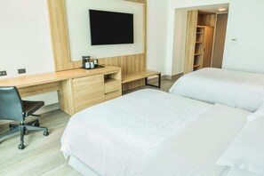 Down duvets, minibar, in-room safe, desk