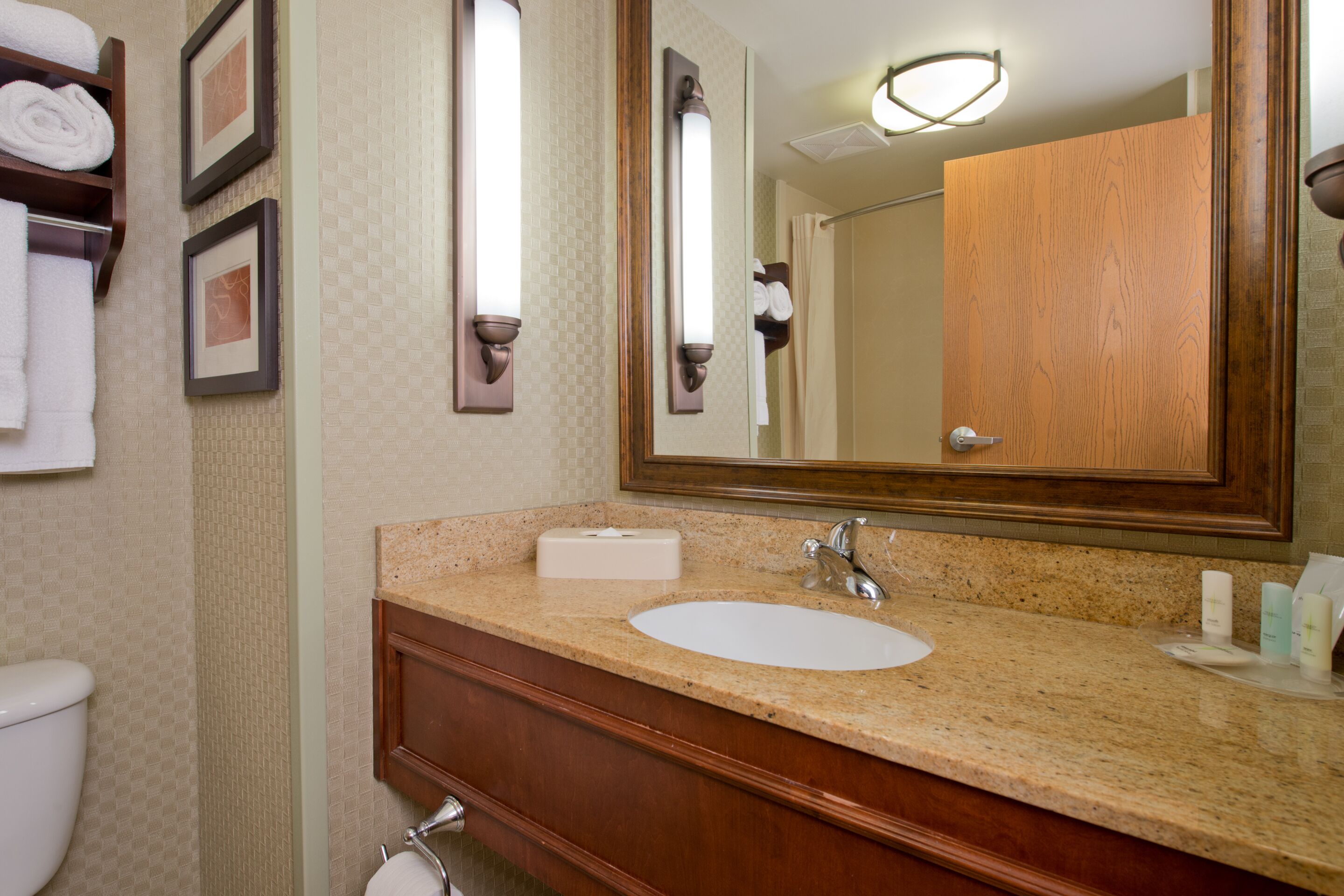 1 bedroom, desk, blackout curtains, iron/ironing board