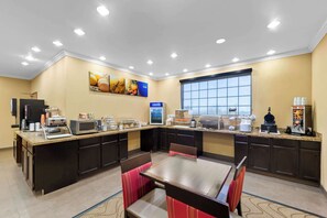 Free daily buffet breakfast 